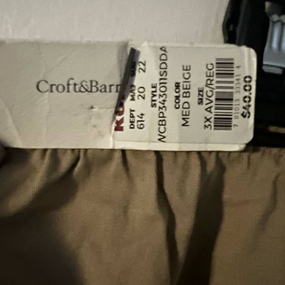 Croft and barrow pants size 3x NWT - Picture 5 of 6